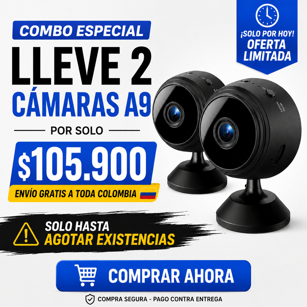 🔥 Para liquidar el stock, llévate 2 cámaras con esta oferta 😱- Mini cámara espía con conexión Wi-Fi.