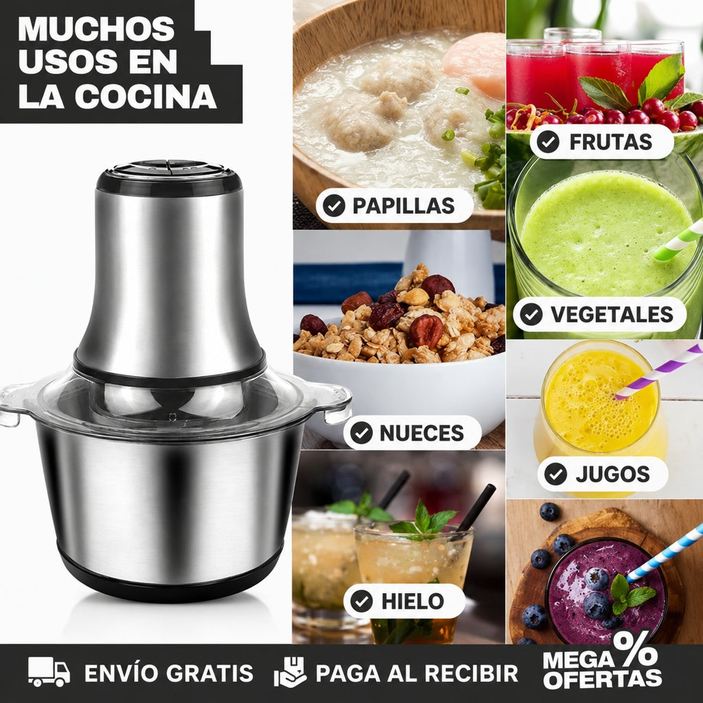 🔥 ¡LIQUIDACIÓN FINAL DE STOCK!🔥  MOLINO PICADOR ELÉCTRICO 2L